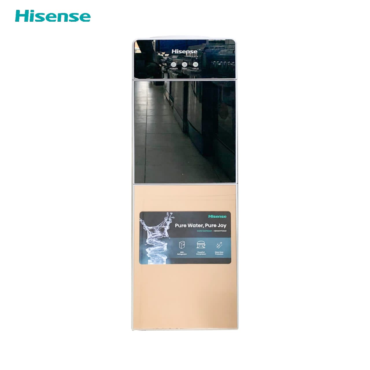 HISENSE FONTAINE OR  NOIRE H85WDTP2S1DR AVEC FRIGO